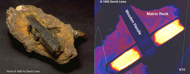 London Artifact K16 Iron Hammer Cretacious Stone